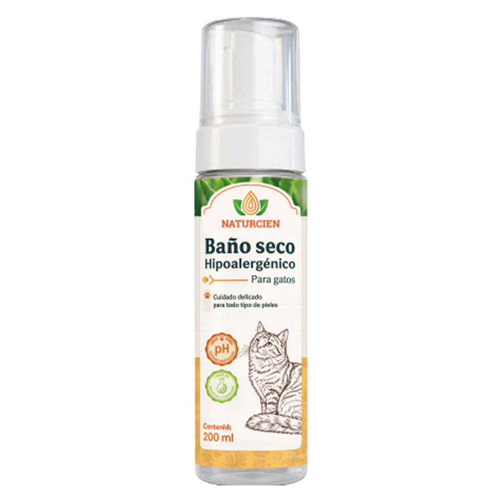 Baño Seco Hipoalergénico para Gatos