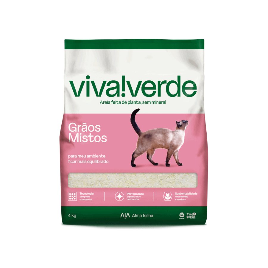 Arena Viva Verde Granos Mixtos 4 Kg y 10 Kg