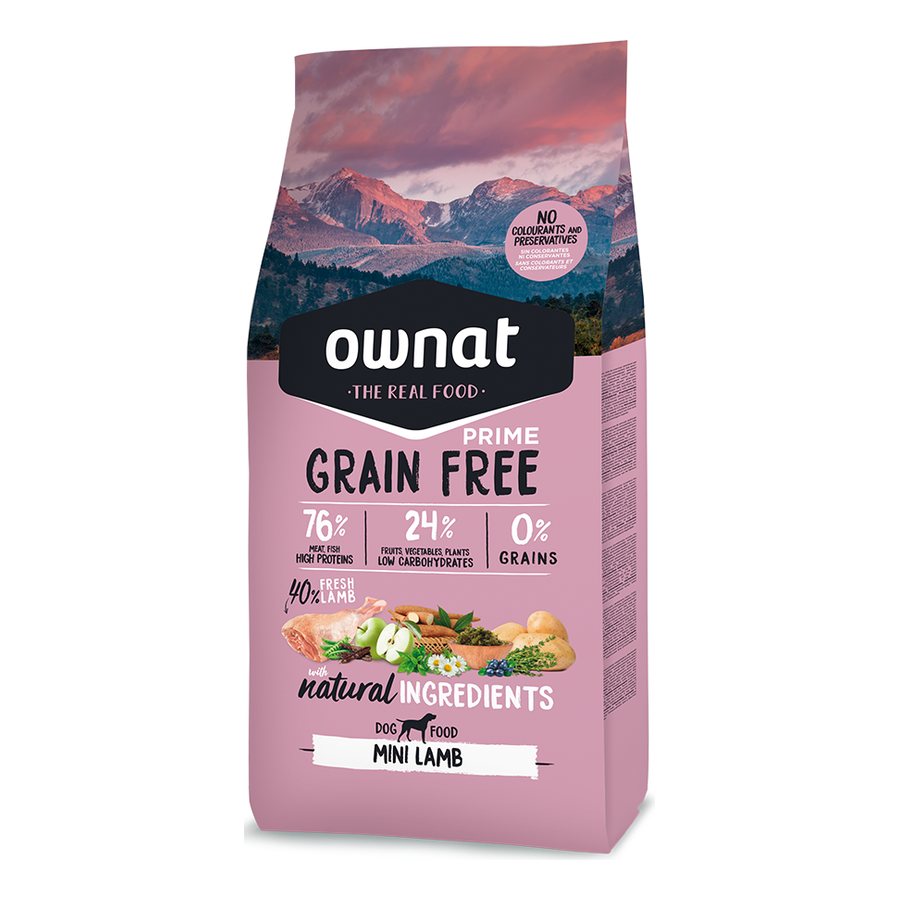Ownat Grain Free Prime Mini Lamb (Perro)