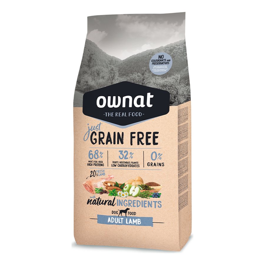 Ownat Just Grain Free Adult Lamb (Perro)