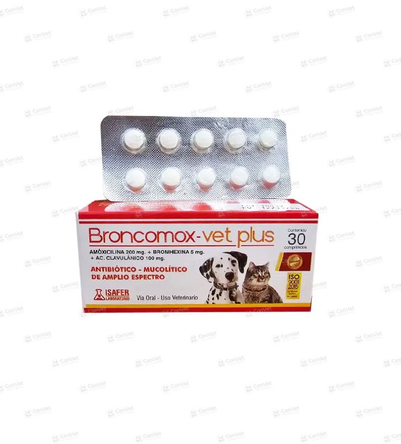 Broncomox Vet Cj x 30 UND
