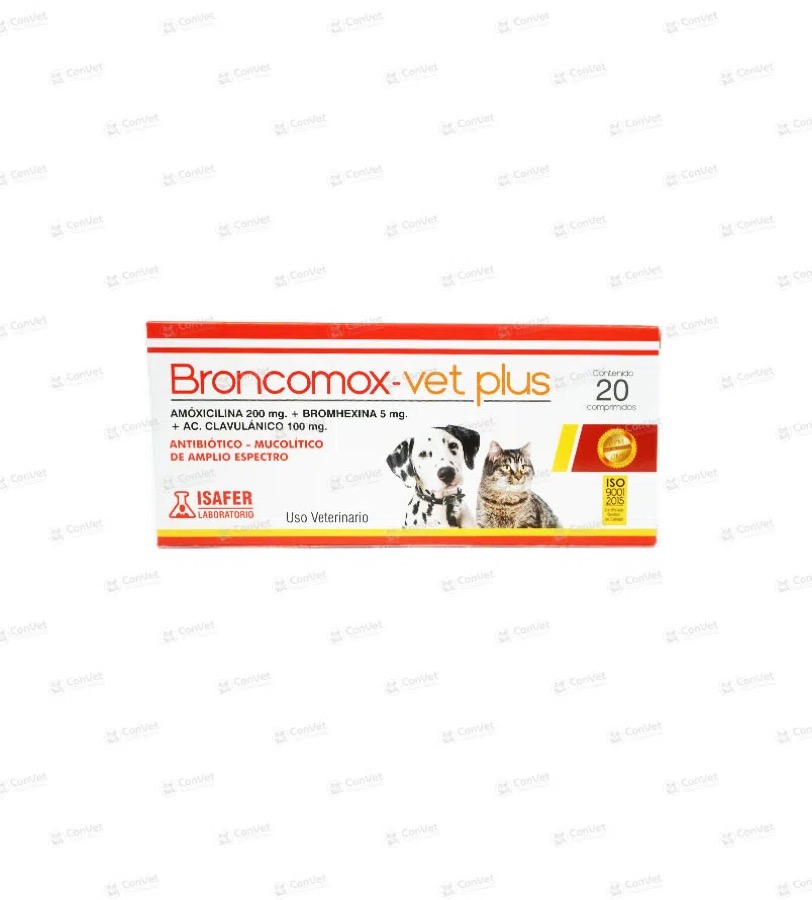 Broncomox Vet Cja x 20 UND