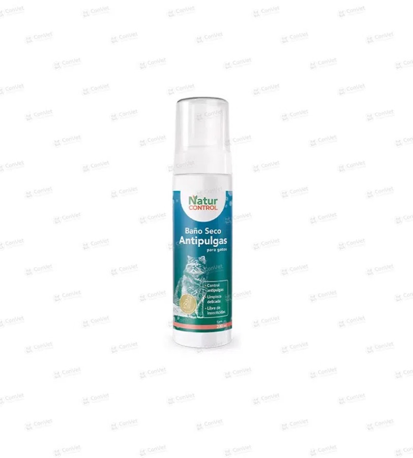 Naturcontrol Bano Seco Antipulgas - Gato x 200 ML