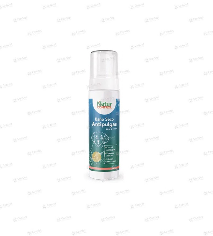 Naturcontrol Bano Seco Antipulgas - Perro x 200 ML