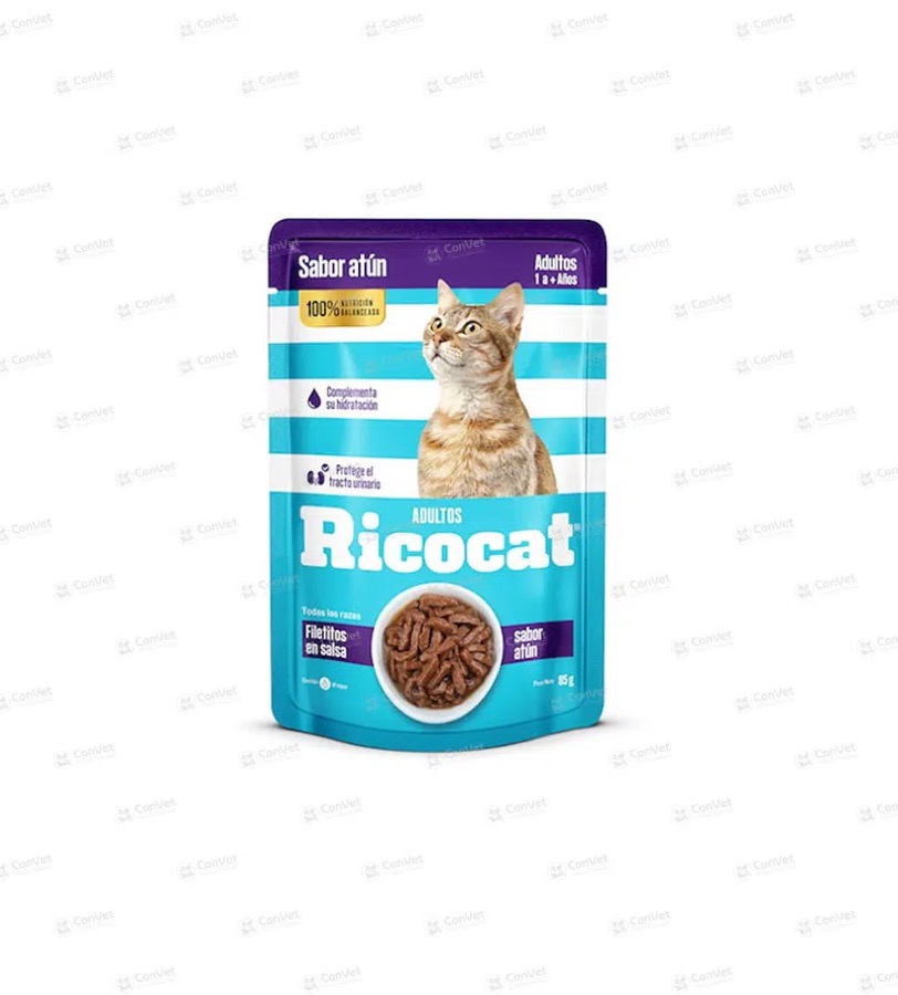 Ricocat Adult Filetitos Pouch Atun x 85 GR