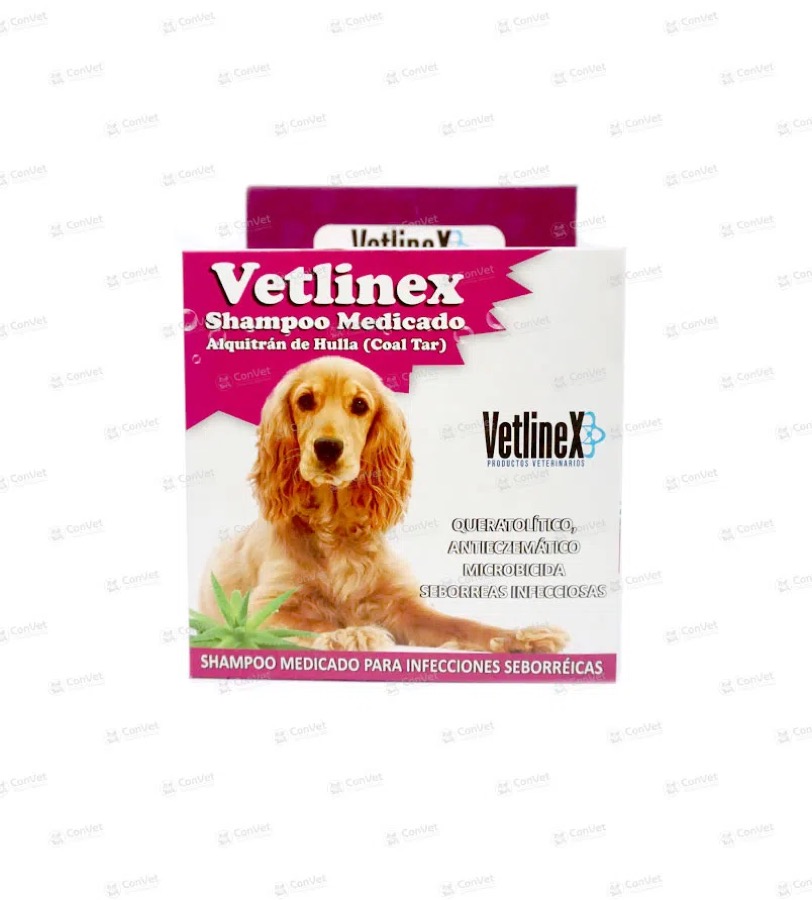Vetlinex Shampoo Medicado Amitraz x 50 ML x Cj x 20 UND