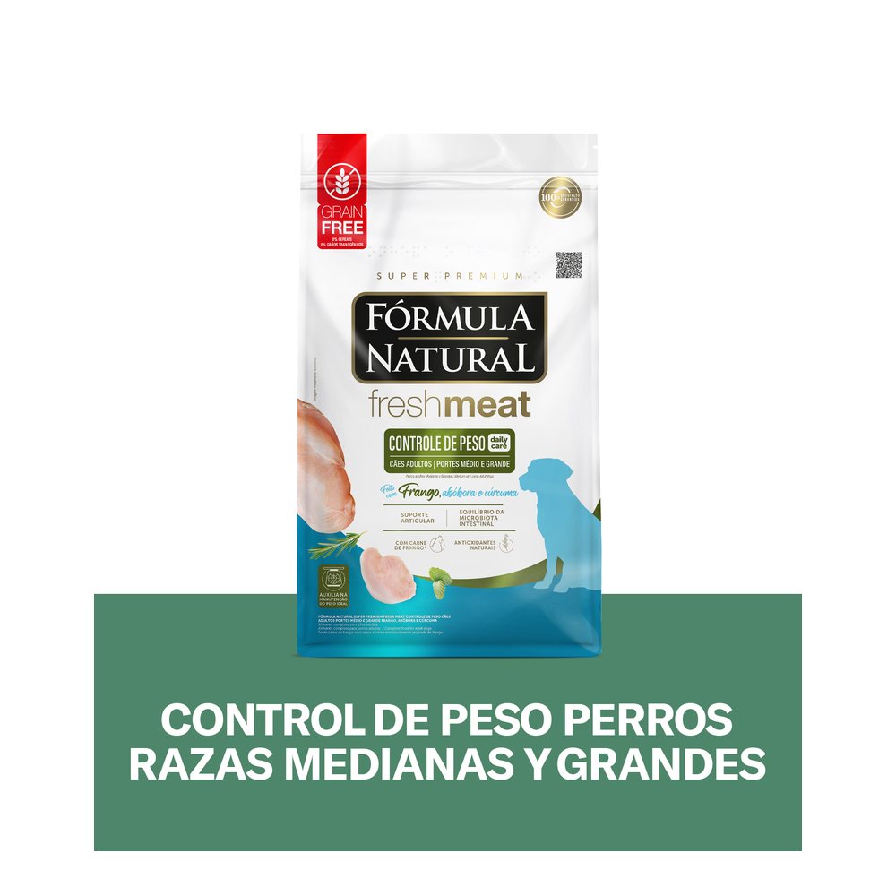 Fresh Meat Control de Peso Perros Razas Medianas y Grandes