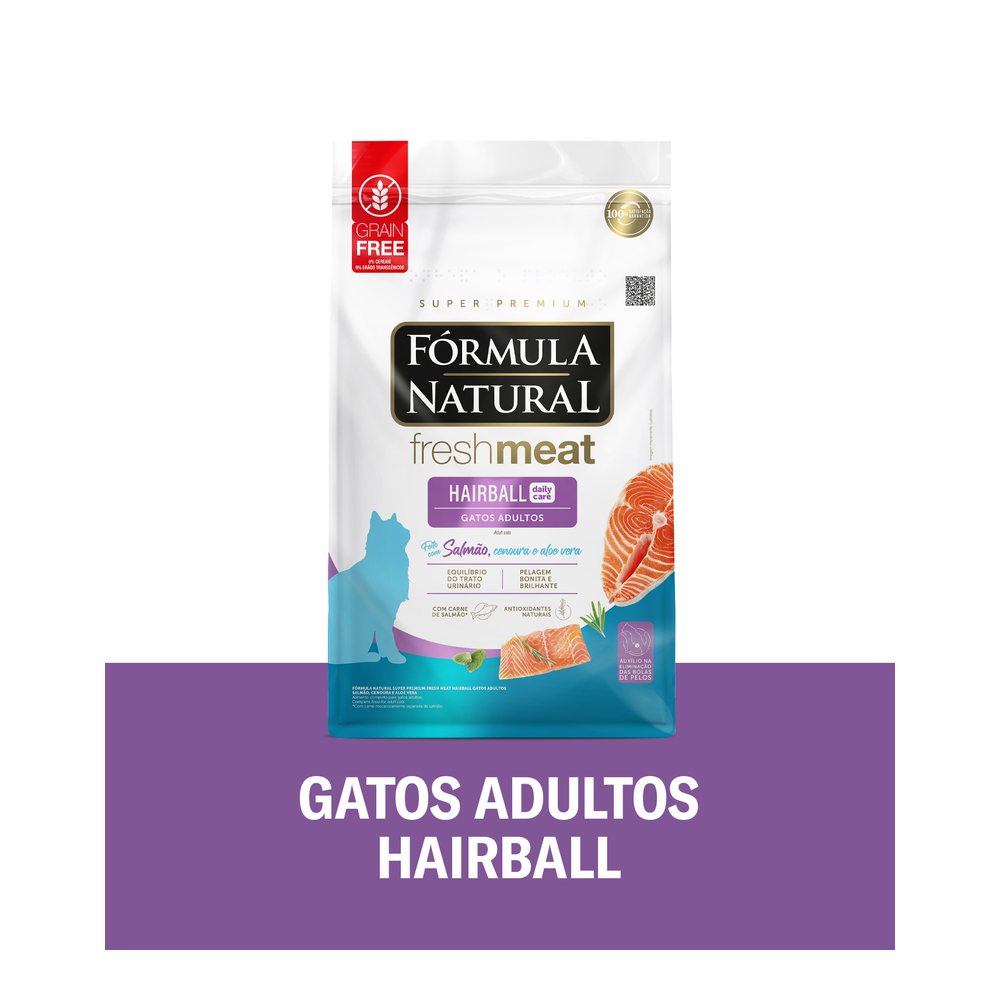 Fresh Meat Hairball Gatos Adultos