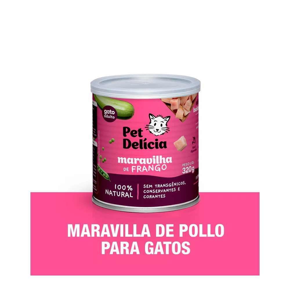 Comida Natural para gatos – Maravilla de pollo