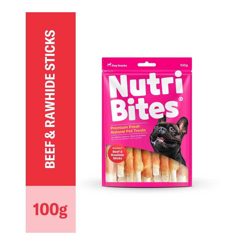 Beef & Rawhide Sticks – 100 G