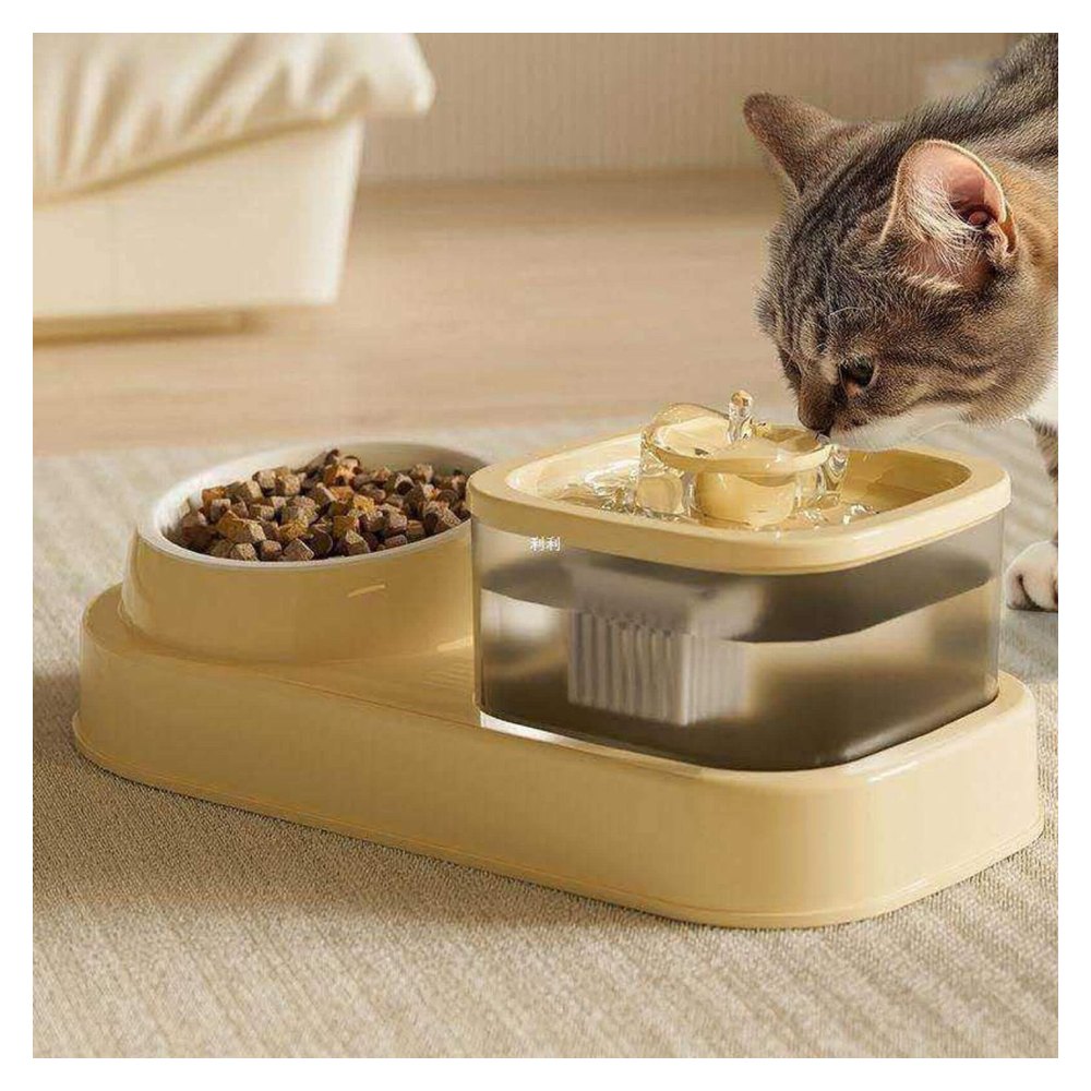 Fuente Dispensadora de Agua y Comida para Gatos