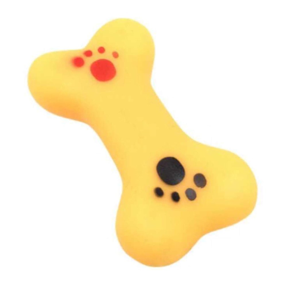 Juguete de Hueso con Huellita  9cm para Perro