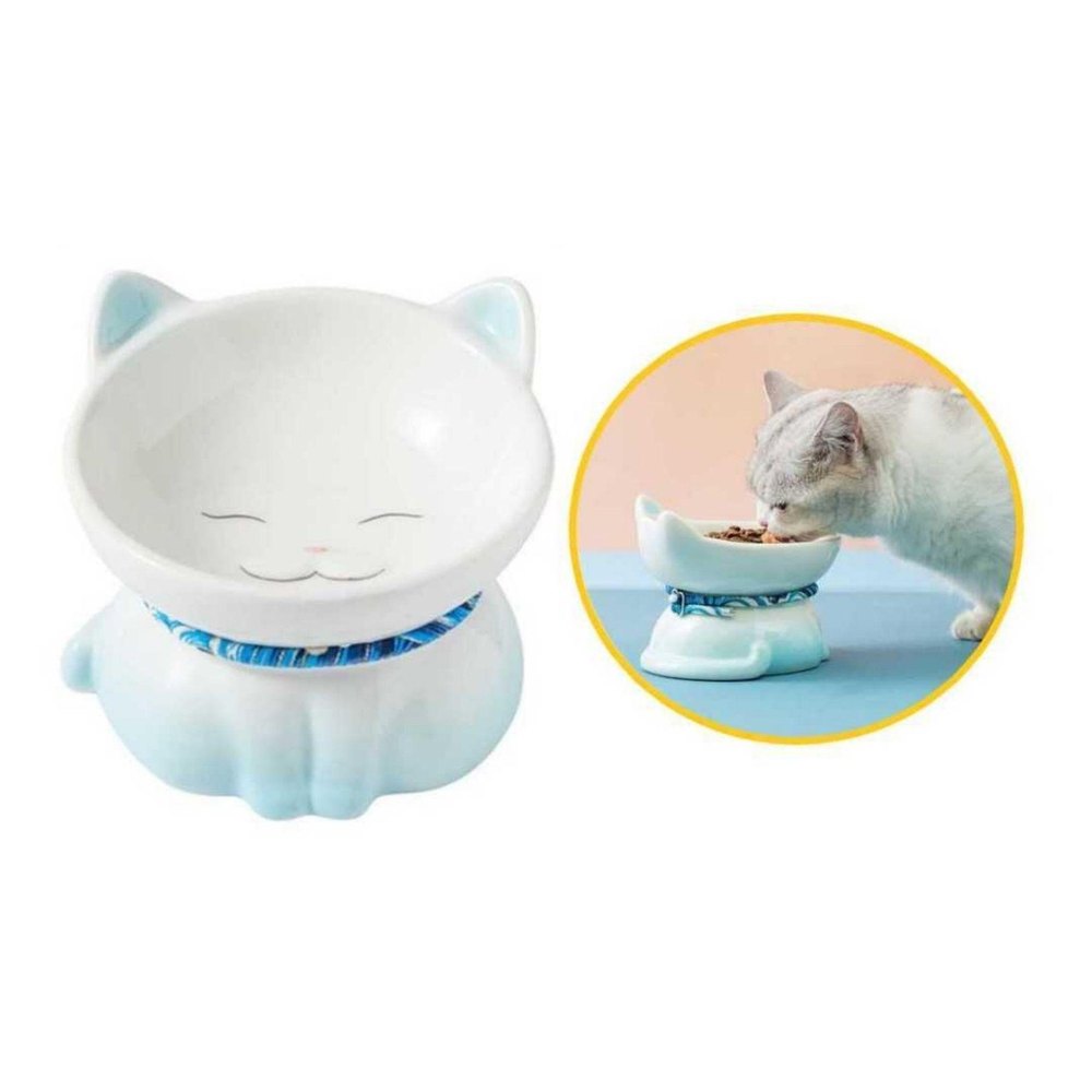 Plato de Ceramica en Forma de Gato